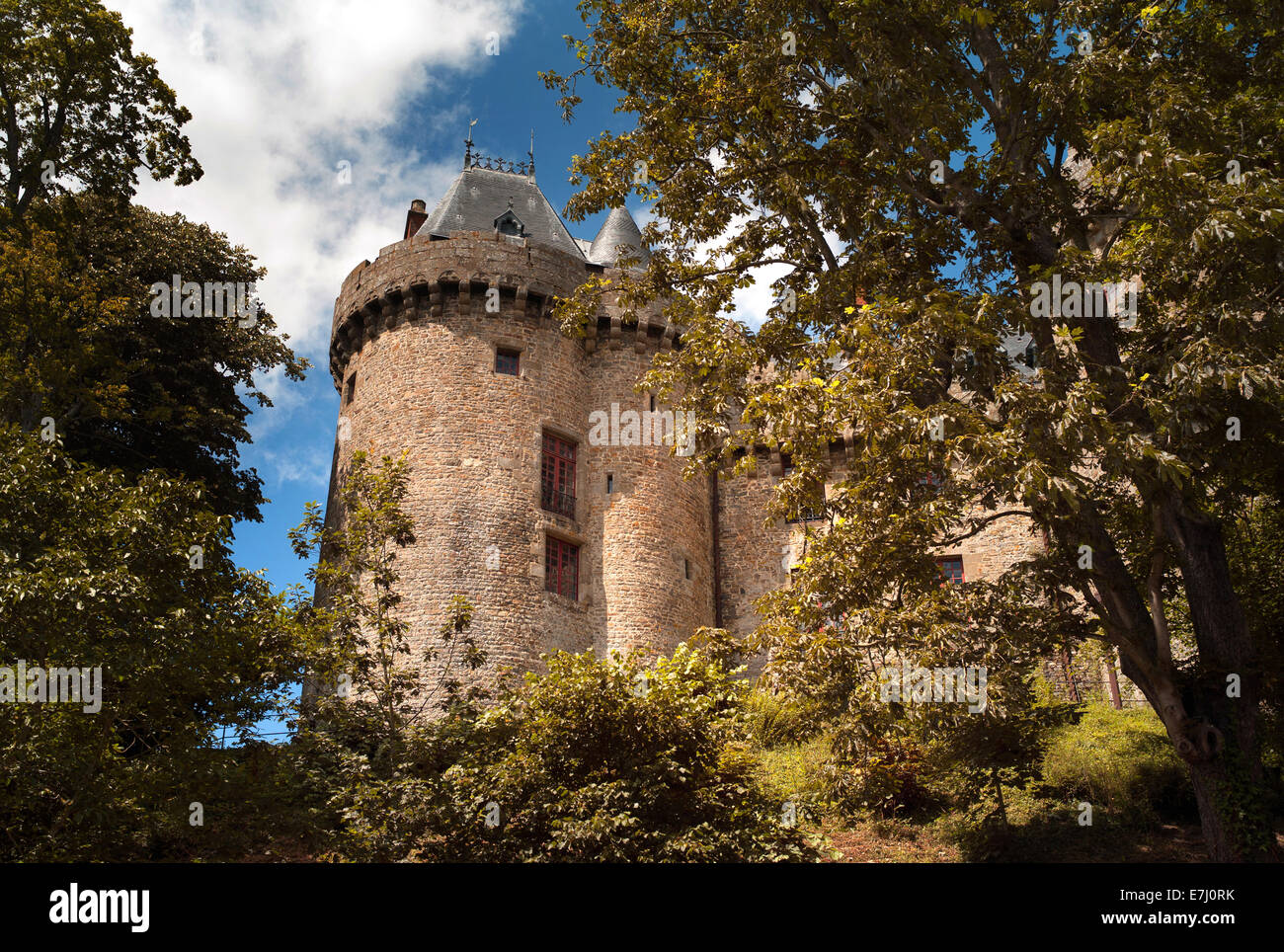 Chateau de Combourg, Brittany, France Stock Photo