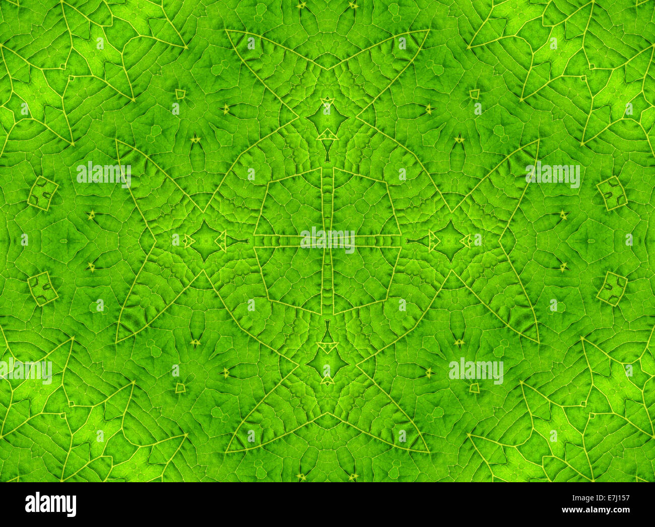 Background with abstract pattern from green leaf Stock Photo - Alamy