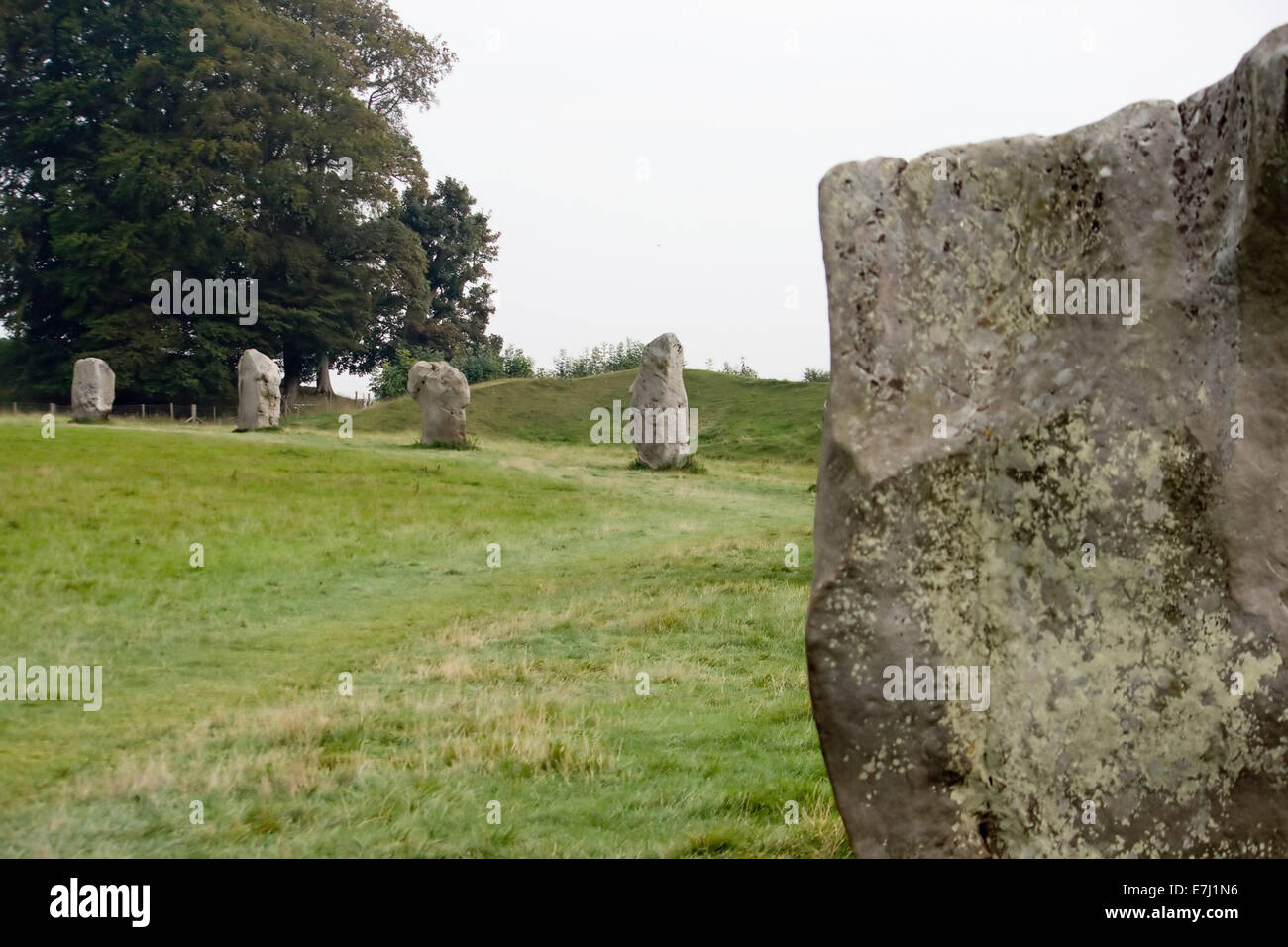 Part of the ancient standing stone circle at Avebury in Wiltshire,UK Stock Photo