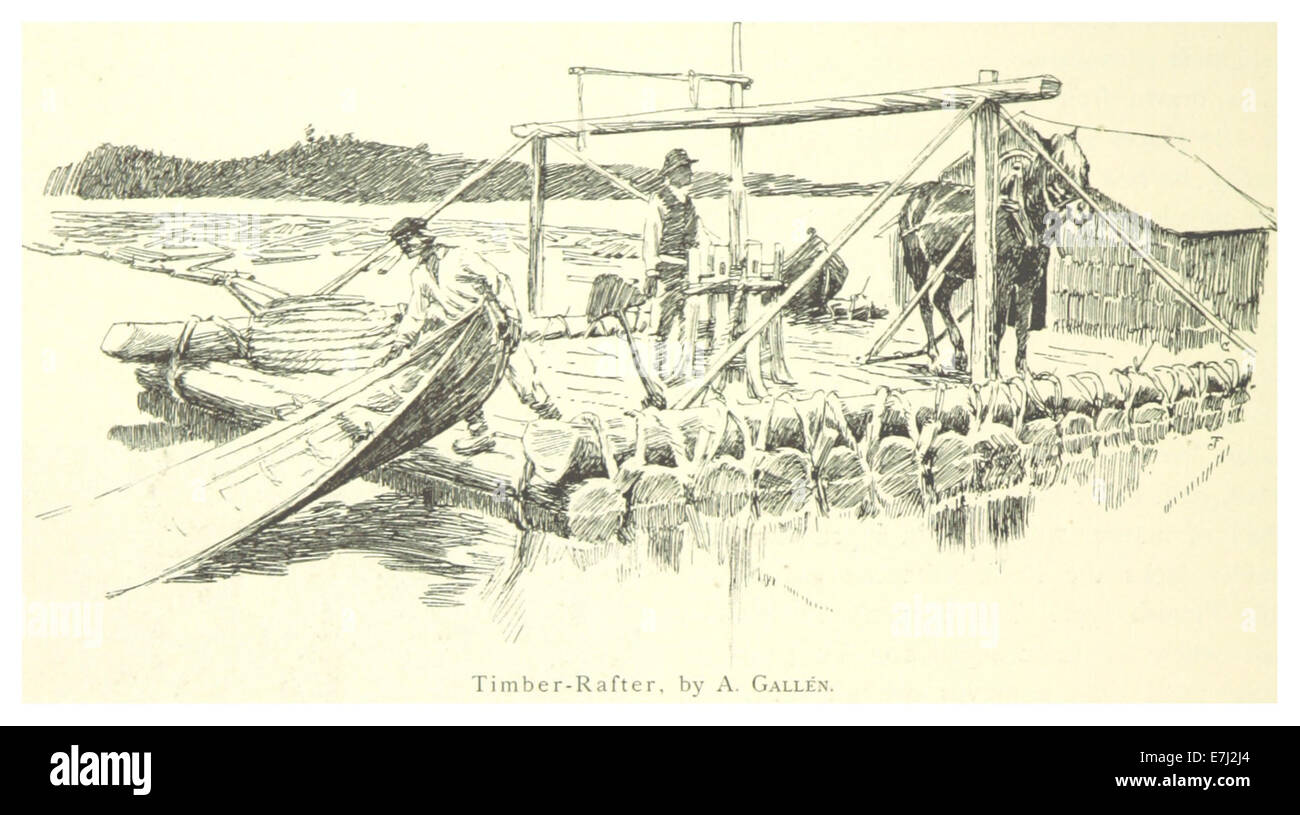 This 1894 illustration by Mechelin shows a timber rafter, used in ...