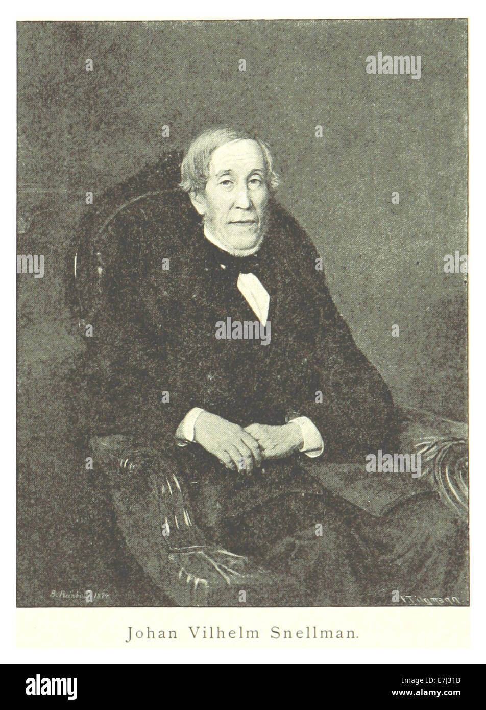 MECHELIN(1894) p293 Johan Vilhelm Snellman Stock Photo