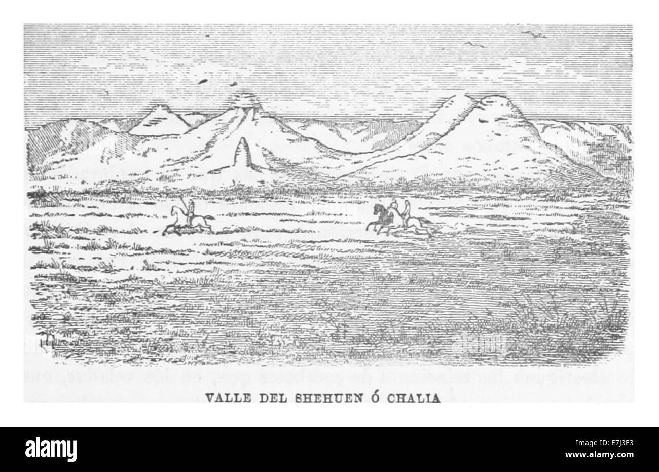 MORENO(1879) p245 VALLE DEL SHEHUEN C393 CHALIA Stock Photo