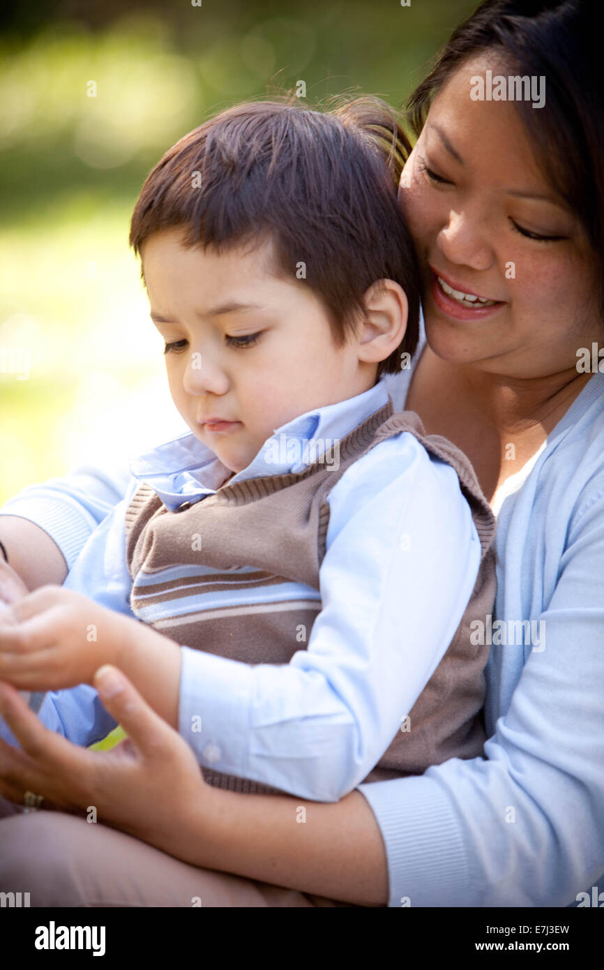 Japanese mother and son hires stock photography and images Alamy