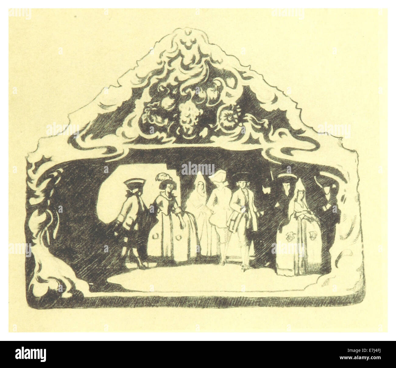 This 1925 collotype reproduction by Sheringham features a map and ...