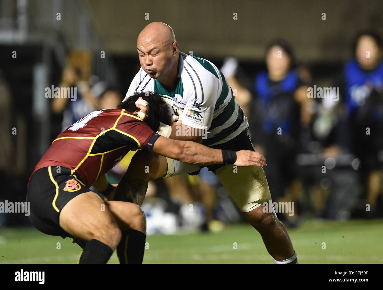 Rugby Rockets Chichibunomiya Rugby Stadium, Tokyo, Japan. 12th Sep, 2014. Nili Latu ...