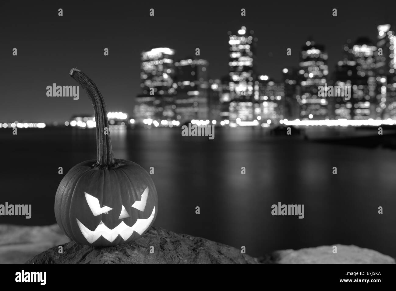 Scary pumkin Black and White Stock Photos & Images - Alamy