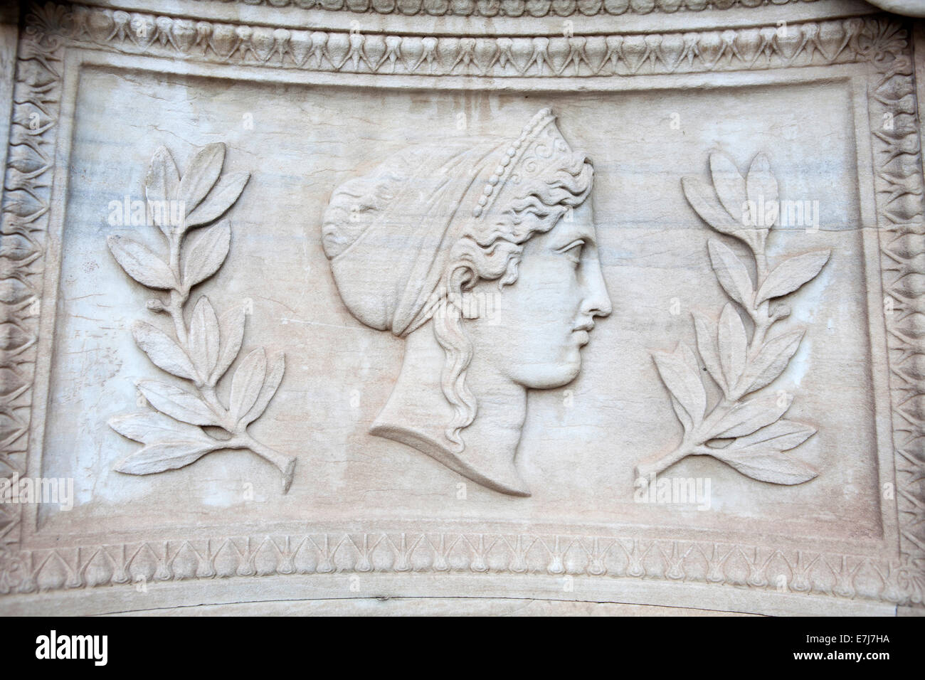 Hera Statue, located at Athens Academy Stock Photo