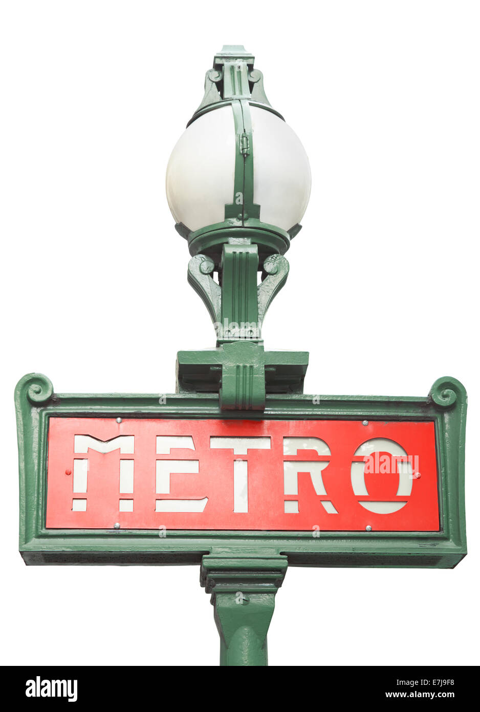 Paris subway, metro sign Stock Photo