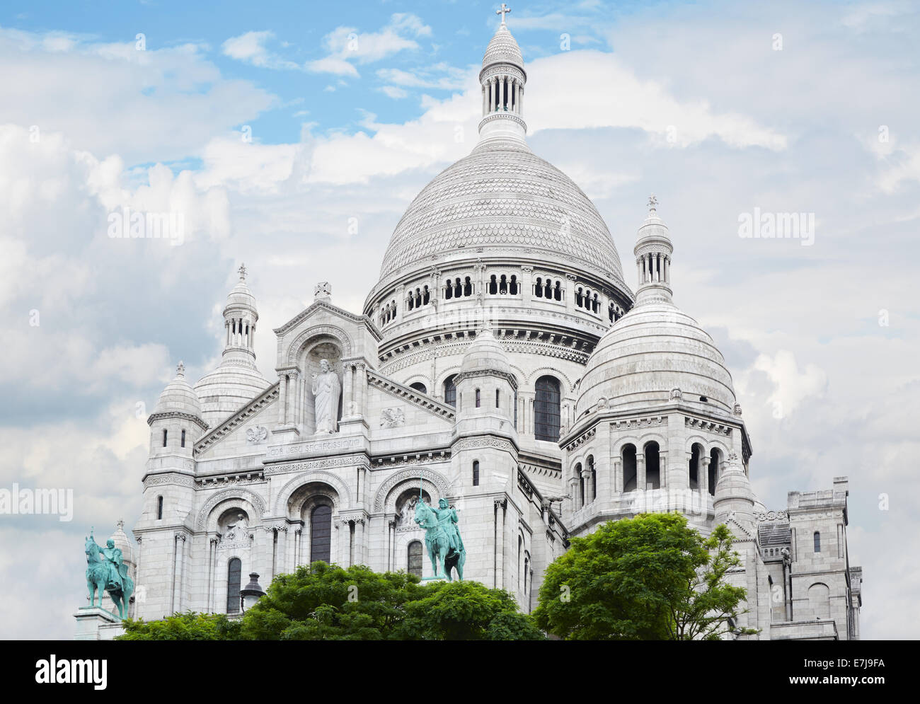 Sacre Coeur Basilica in Paris Stock Photo