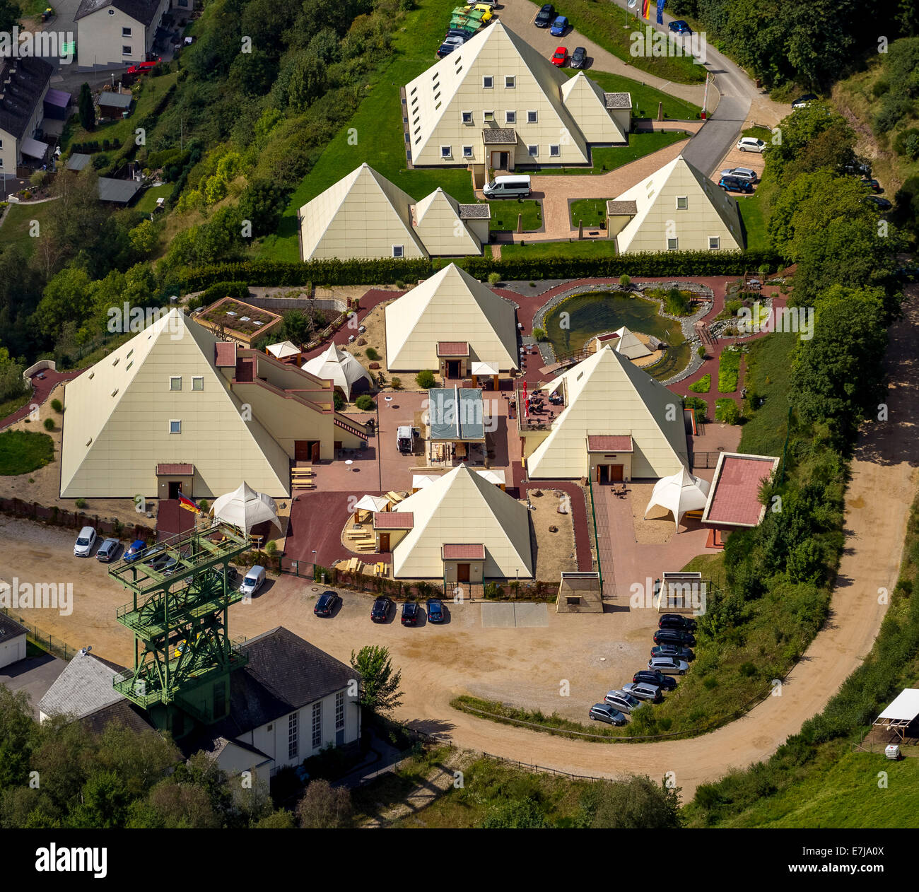 Aerial view pyramids hi-res stock photography and images - Alamy