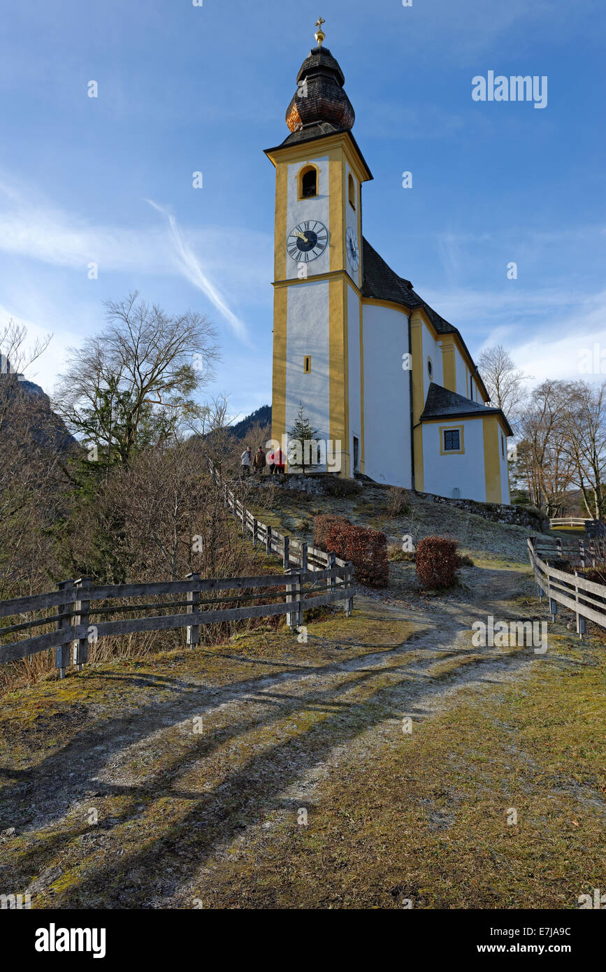 St. Pancras Church, Karlstein am Main, Upper Bavaria, Bavaria, Germany Stock Photo