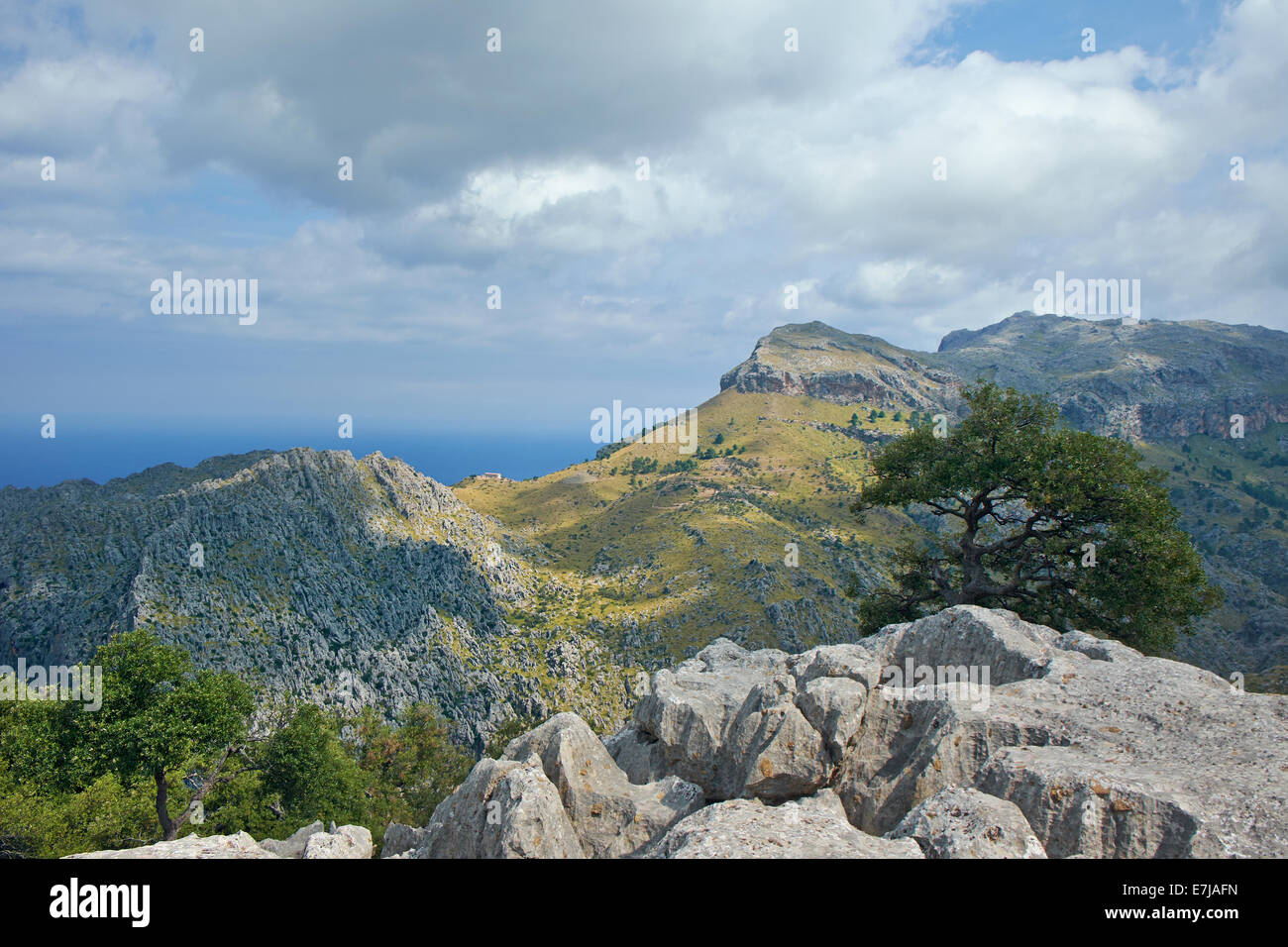 Serra de Tramuntana - Mountains Range on Mallorca, Balearic Islands, Spain Stock Photo