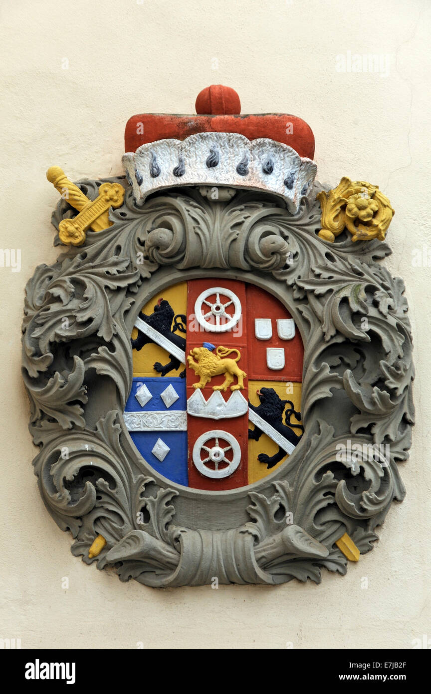Coat of arms of Lothar Franz von Schönborn on the former Jagdschloss