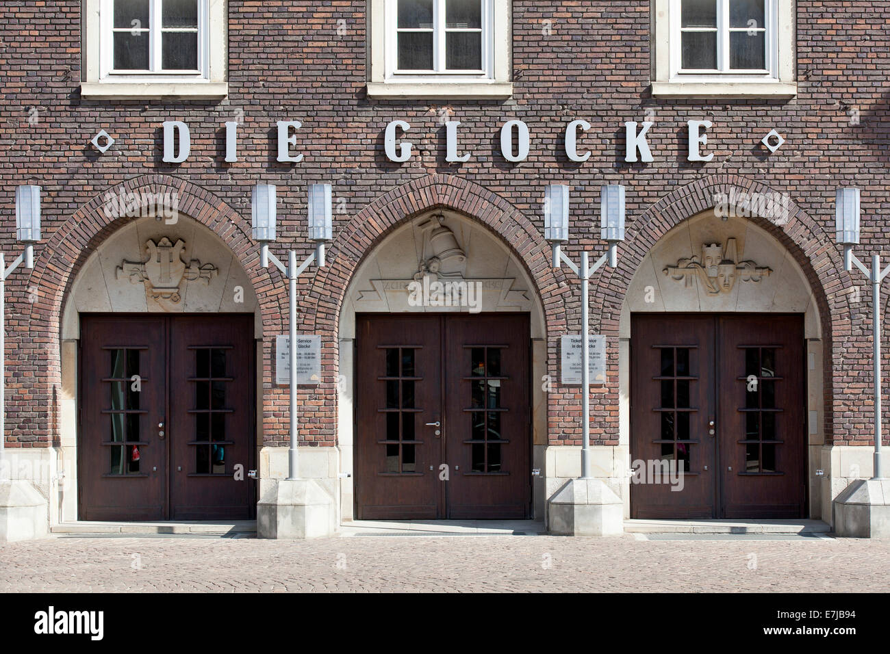 Die Glocke concert hall, Brick Expressionism, Bremen, Germany Stock Photo