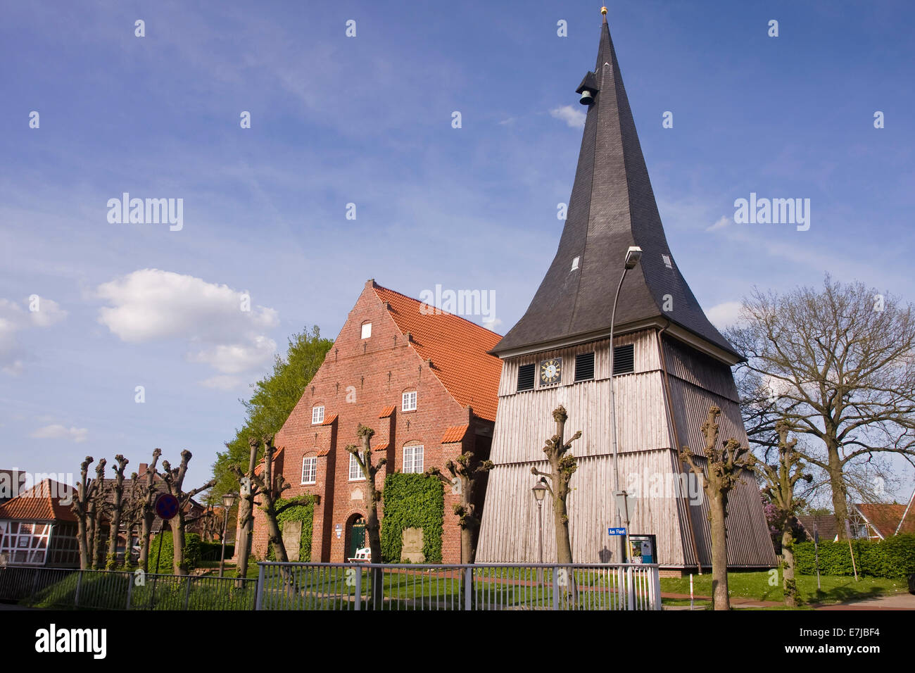 Old land, country, Europe, outside, building, FRG, federal republic, Christianity, Christian, Germany, Europe, historical, churc Stock Photo