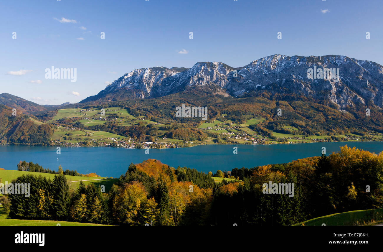 Steinbach am Attersee, Attersee lake, Salzkammergut, Austria Stock Photo