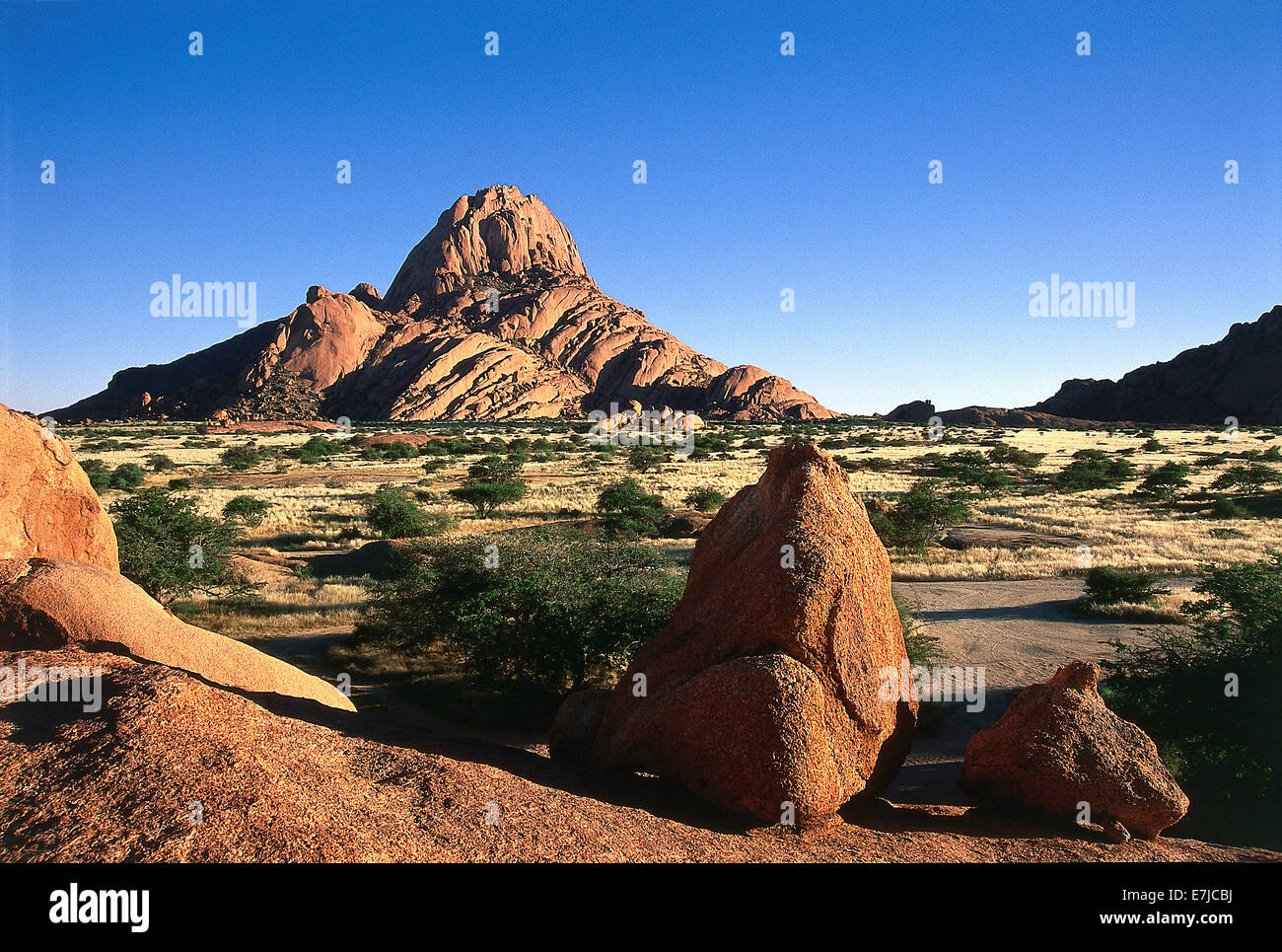 Namibia Cliffs Africa, trees, plain, cliff, Namibia, sunrise, Spitzkoppe, scenery ...