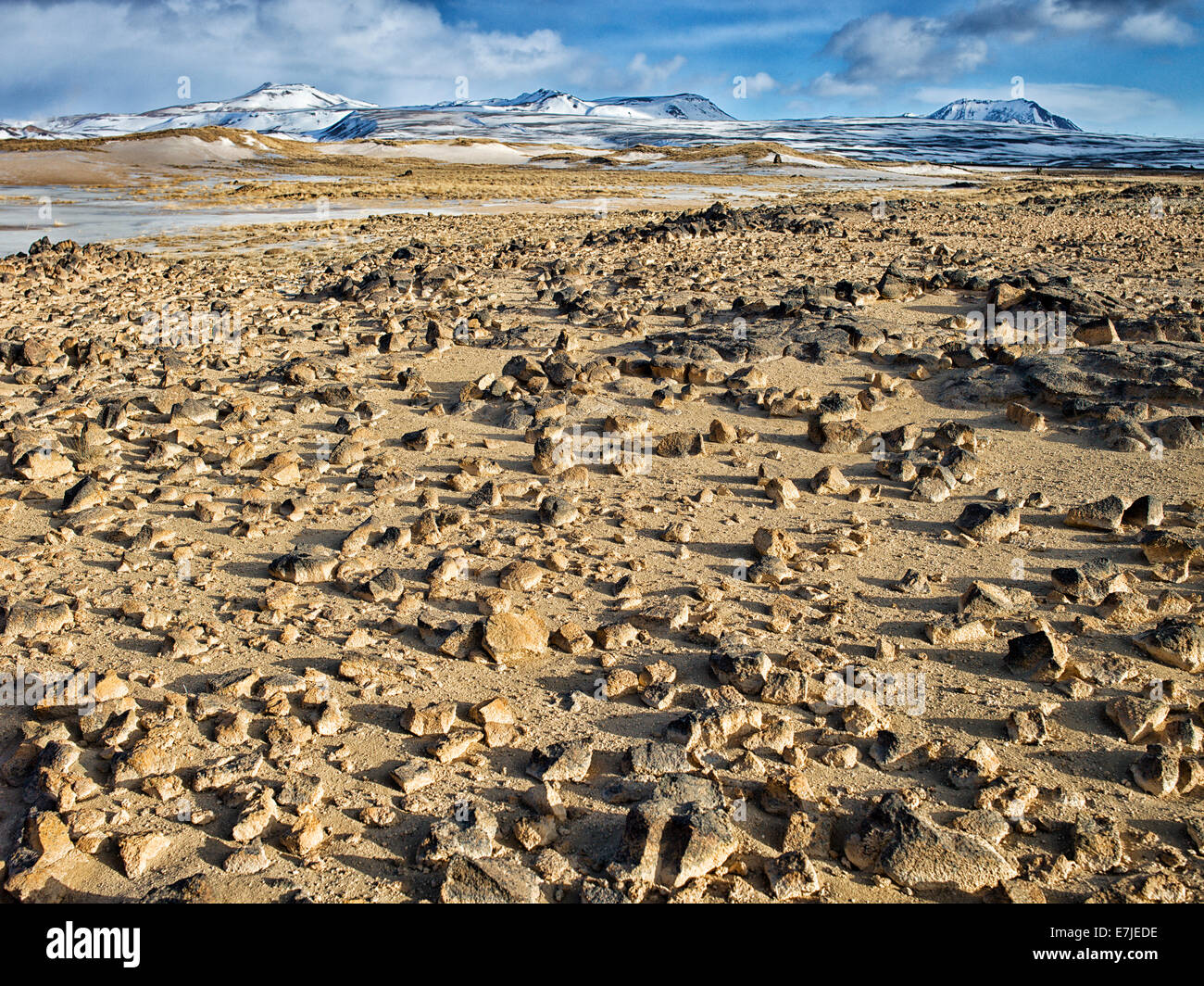 Hverir, island, Iceland, Europe, Namafjall, Northern Europe, Reykjahild, winter, scenery, landscape, Stock Photo