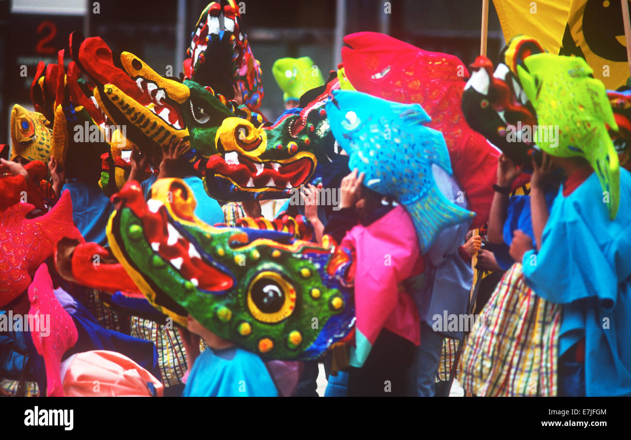 Buskers Fare Parade, New York, New York Stock Photo