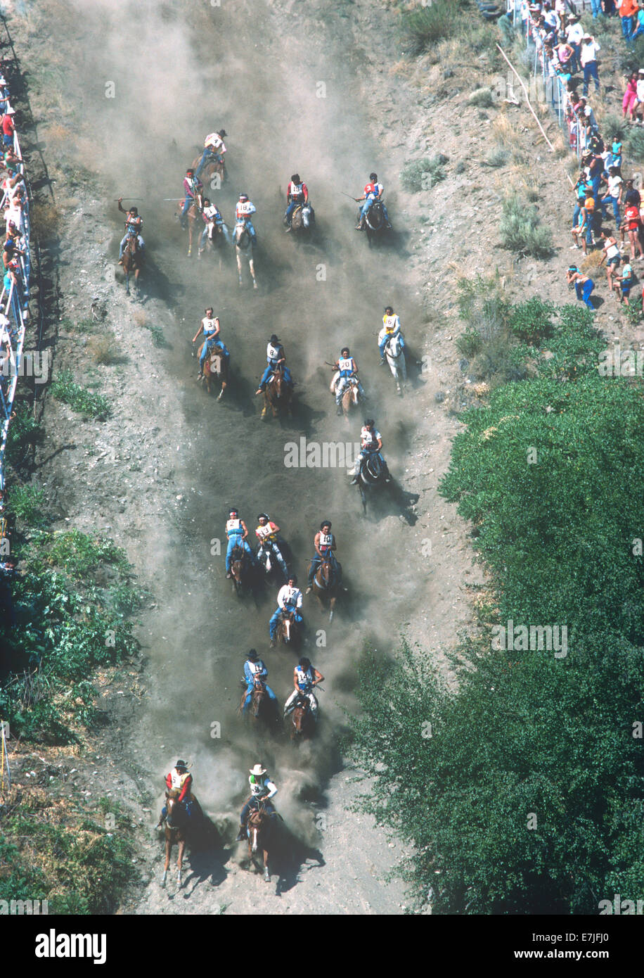 Horse Race, Omak Stampede, Omak, Washington Stock Photo Alamy