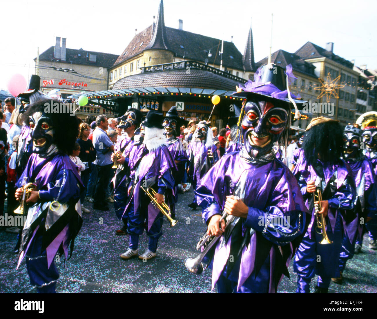 Wine Festival, Neuchatel, Switzerland Stock Photo