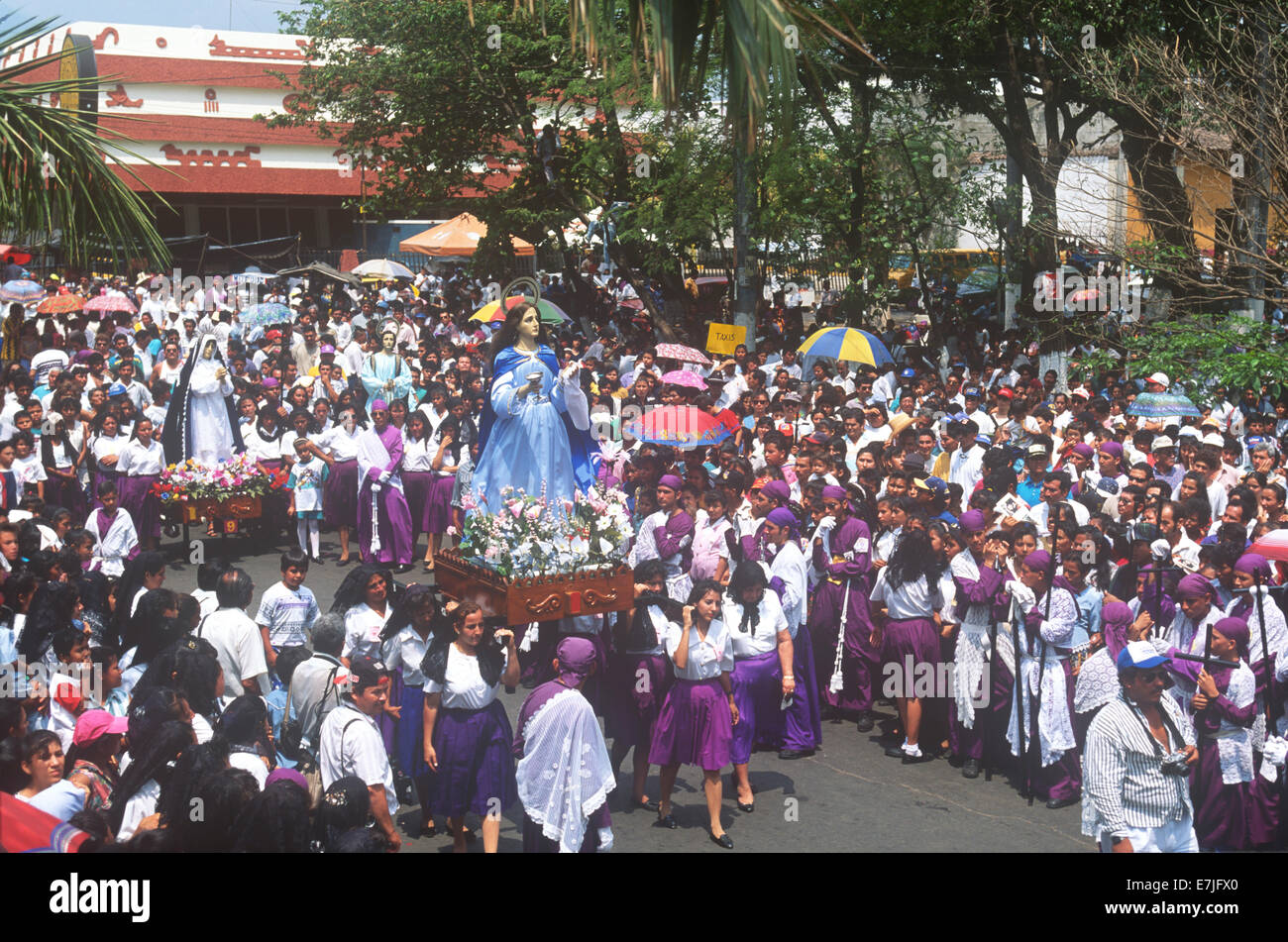 Holy Week, Sonsonate, El Salvador Stock Photo