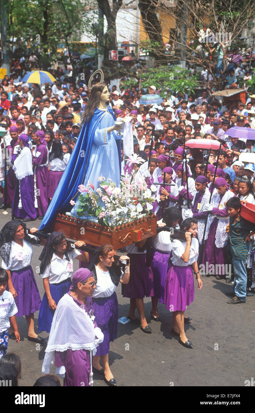 Holy Week, Sonsonate, El Salvador Stock Photo