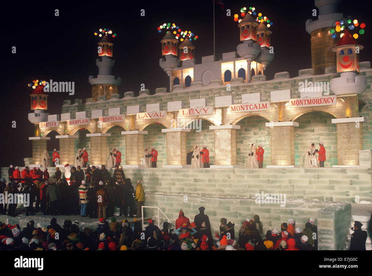 Winter Celebration, Quebec City, Quebec Province, Canada Stock Photo