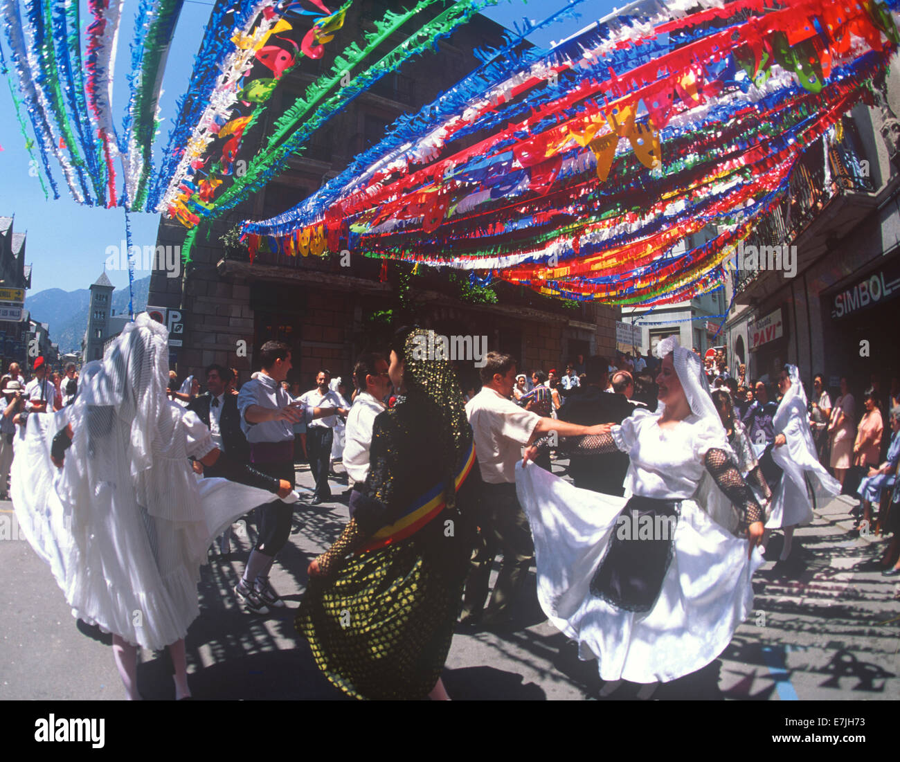 Folkloric Dancing, Escalder-Engordany, Andorra Stock Photo