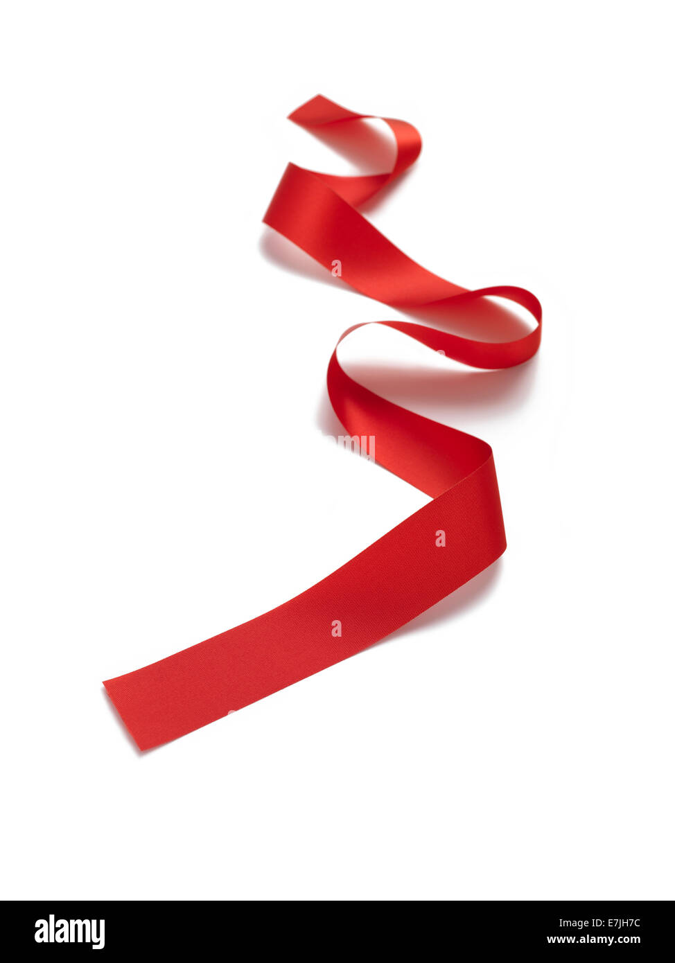 Red Ribbon isolated Stock Photo