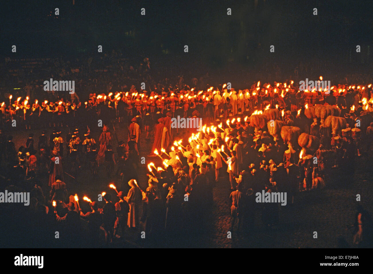 The Festival of the Flower Torches, a traditional Easter parade