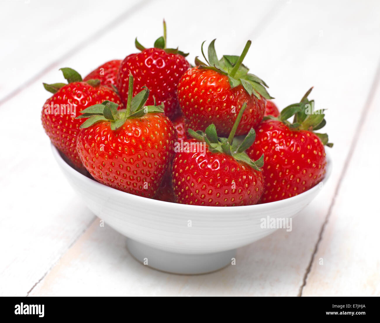 Bowl of Strawberrys Stock Photo