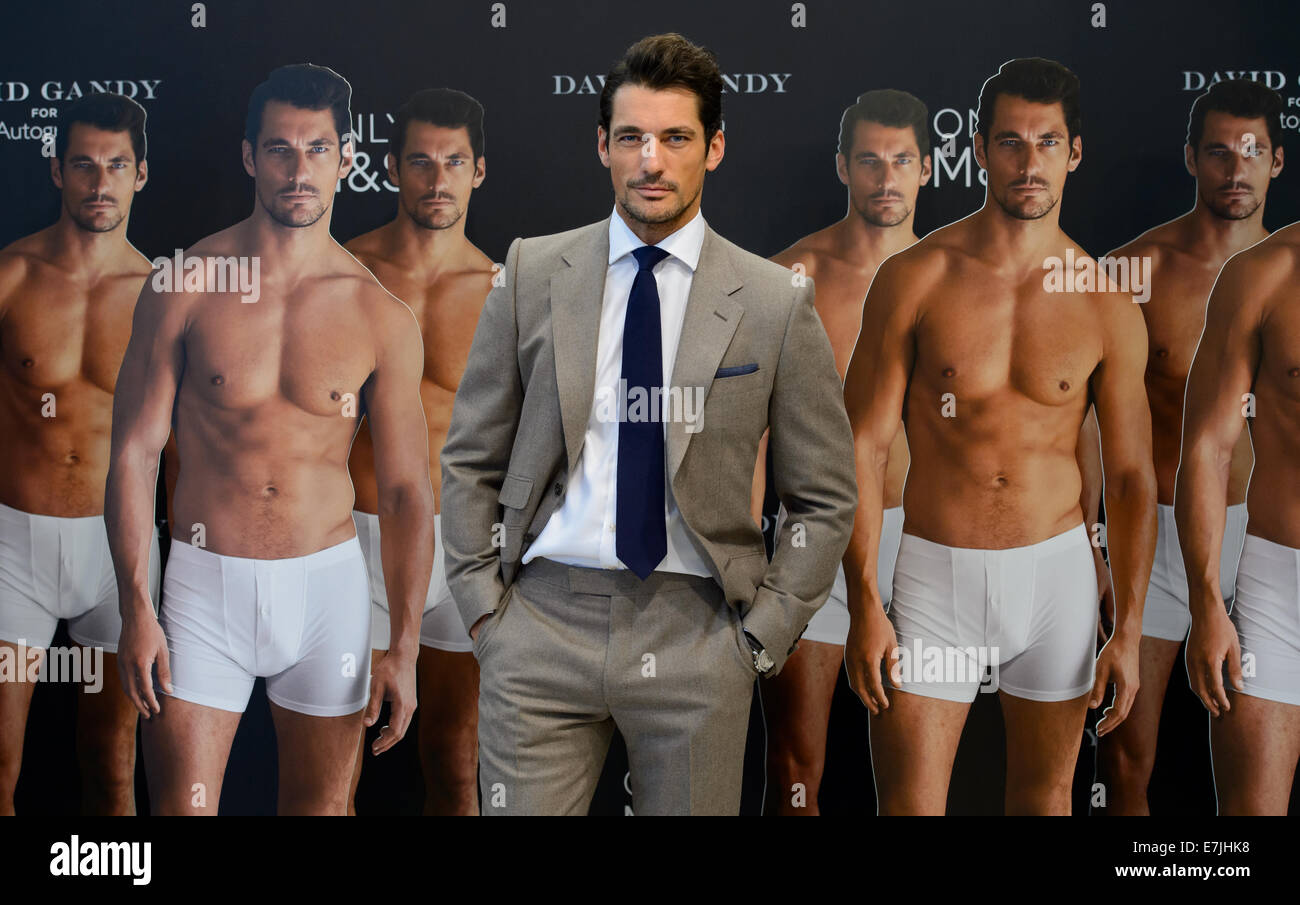 David Gandy launches his new clothing range. Stock Photo