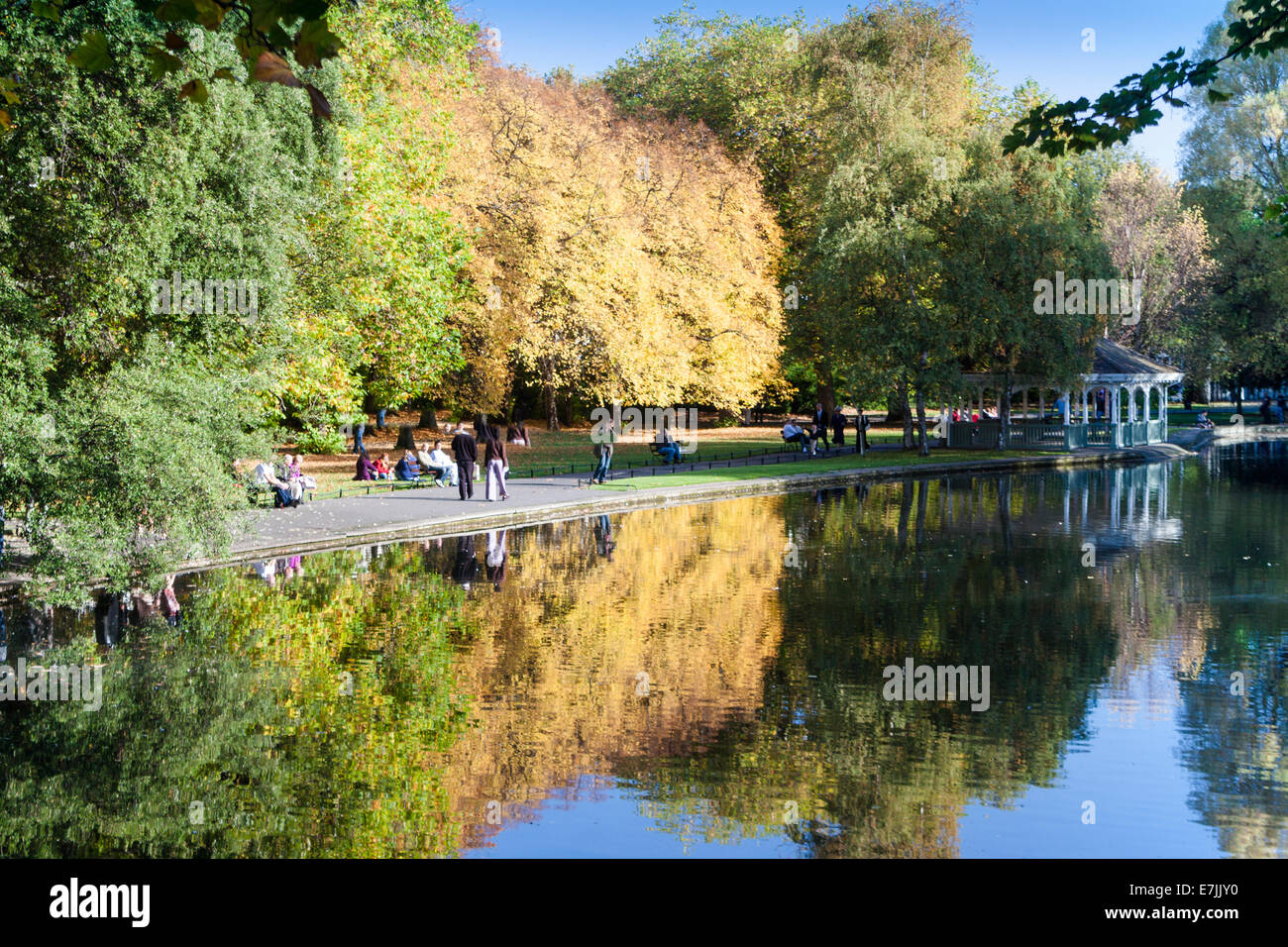 St Stephens Green Park in Autumn Dublin Ireland Stock Photo Alamy