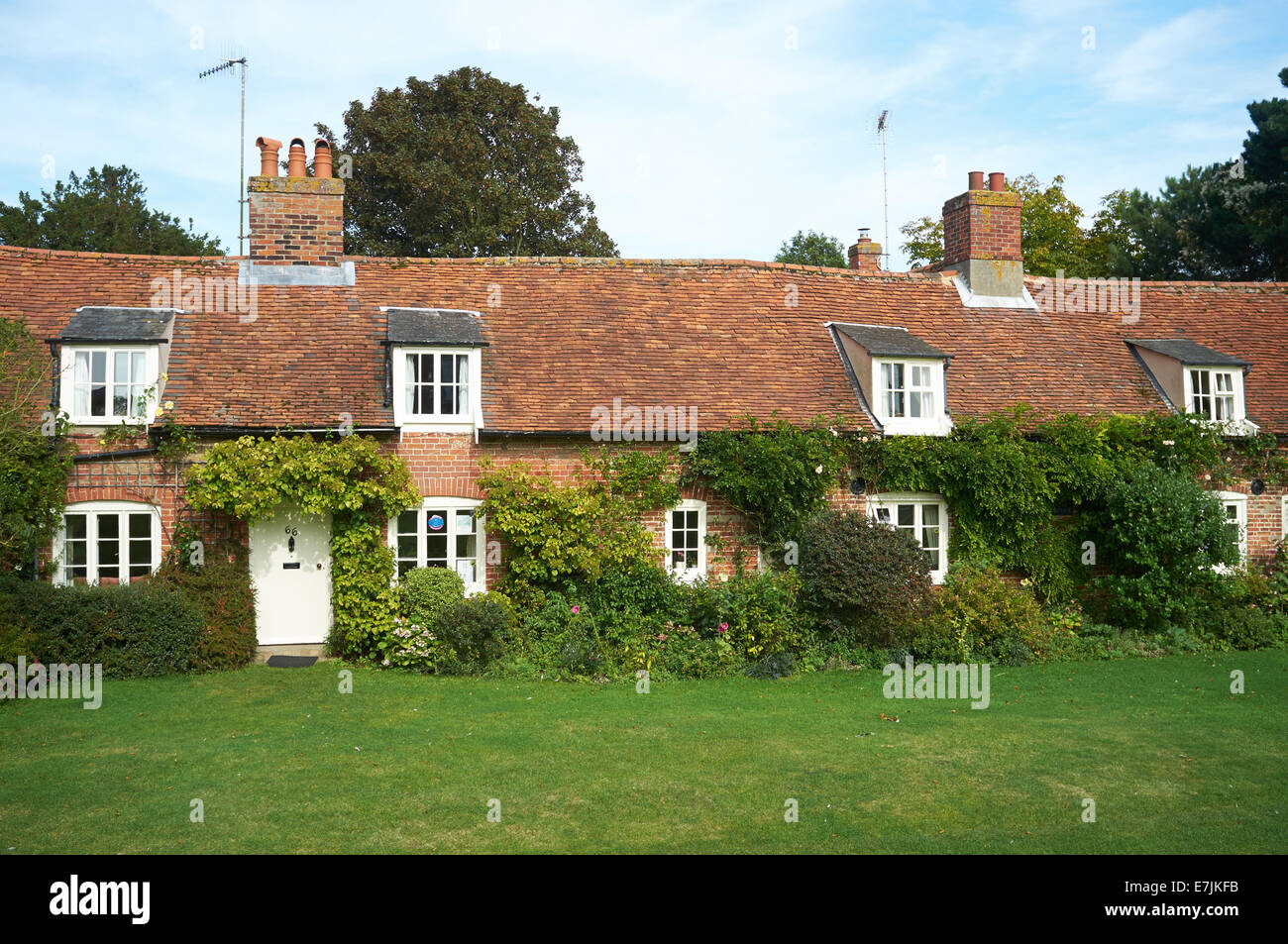 Terraced houses Orford Suffolk UK Stock Photo