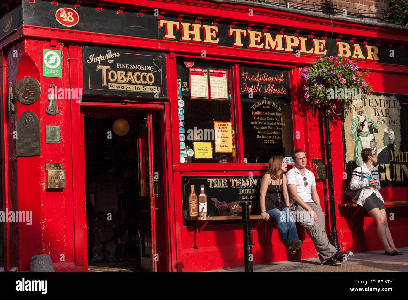 Temple Bar Dublin Republic of Ireland Stock Photo