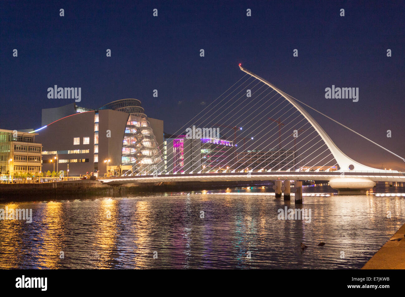 Samuel Beckett bridge Dublin Ireland over the River Liffey Stock Photo ...