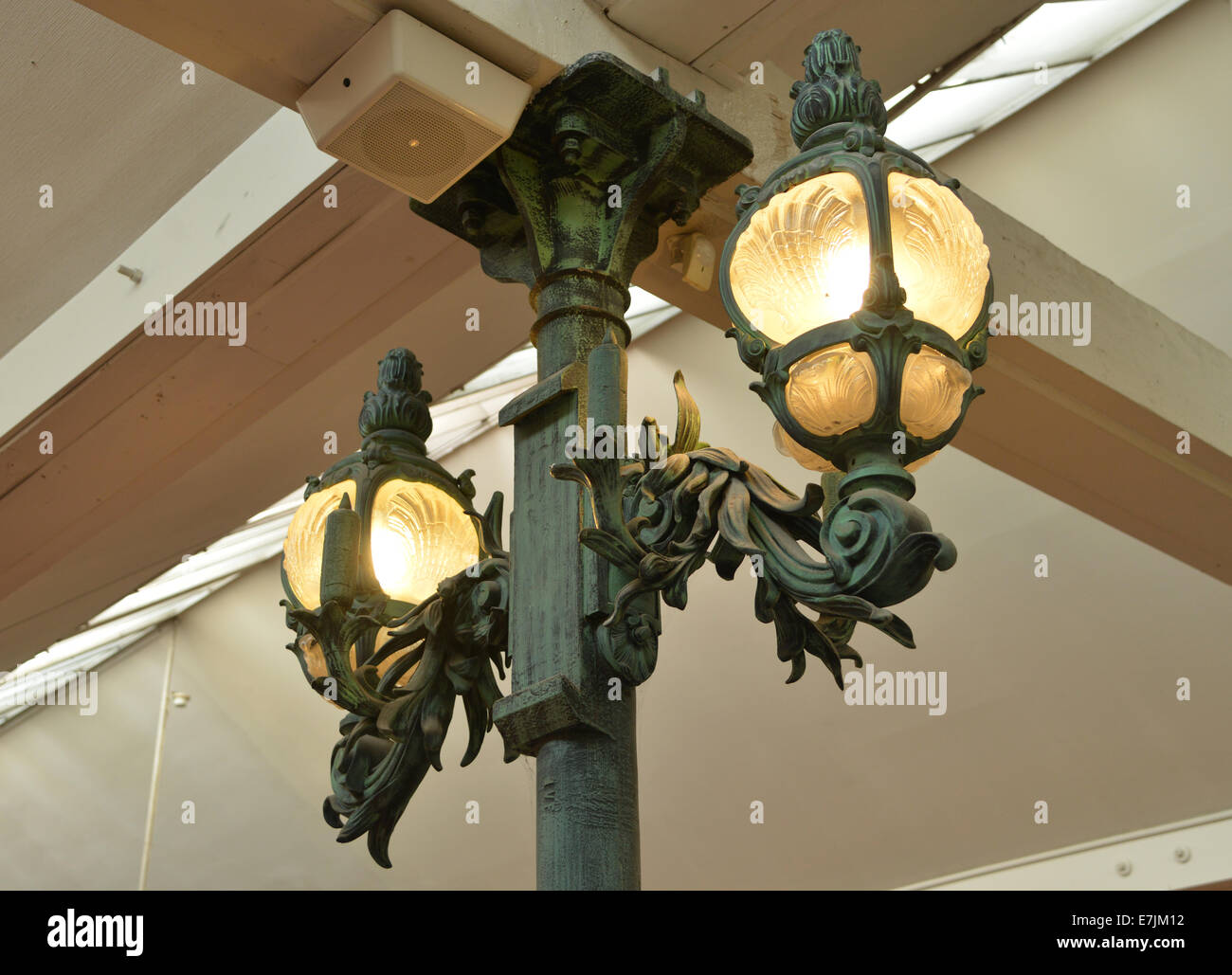 Cast iron street lights made for the schlumpf collection at Cité de l