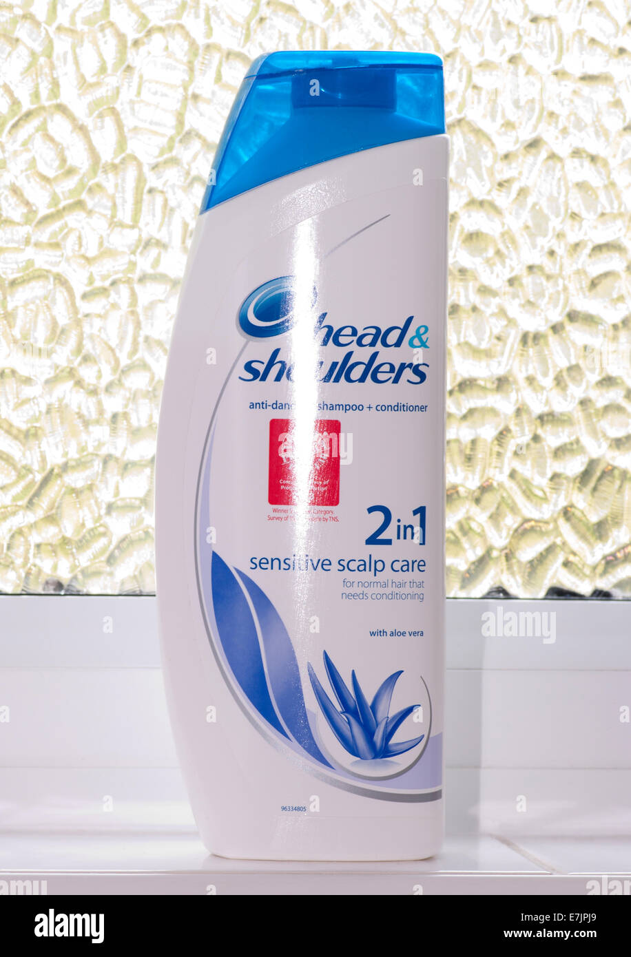 Bottle Of Head and Shoulders 2 in 1 Shampoo and Conditioner Stock Photo