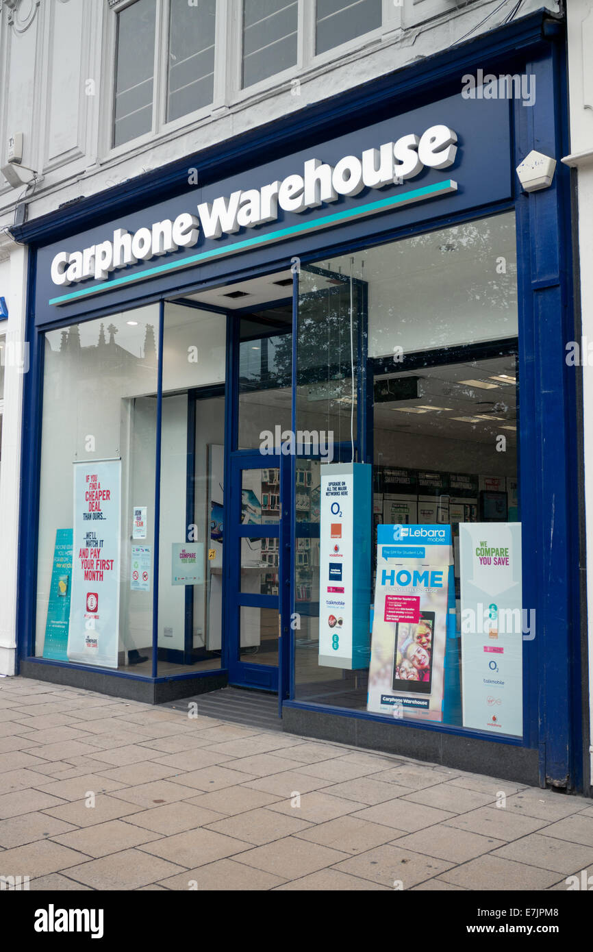 Carphone Warehouse high mobile phone retailer on Princes Street, Edinburgh Stock Photo