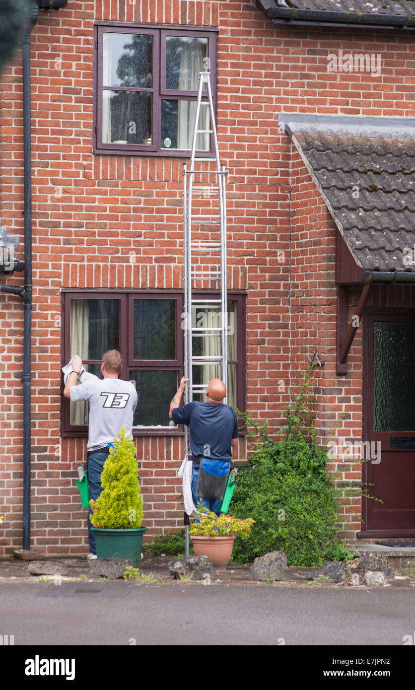 Window cleaning ladder hi-res stock photography and images - Alamy