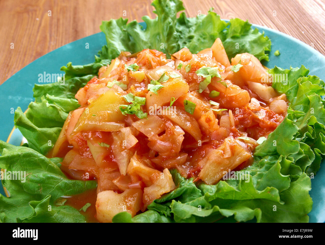 vegetable ragout with cabbage and sweet pepper Stock Photo - Alamy