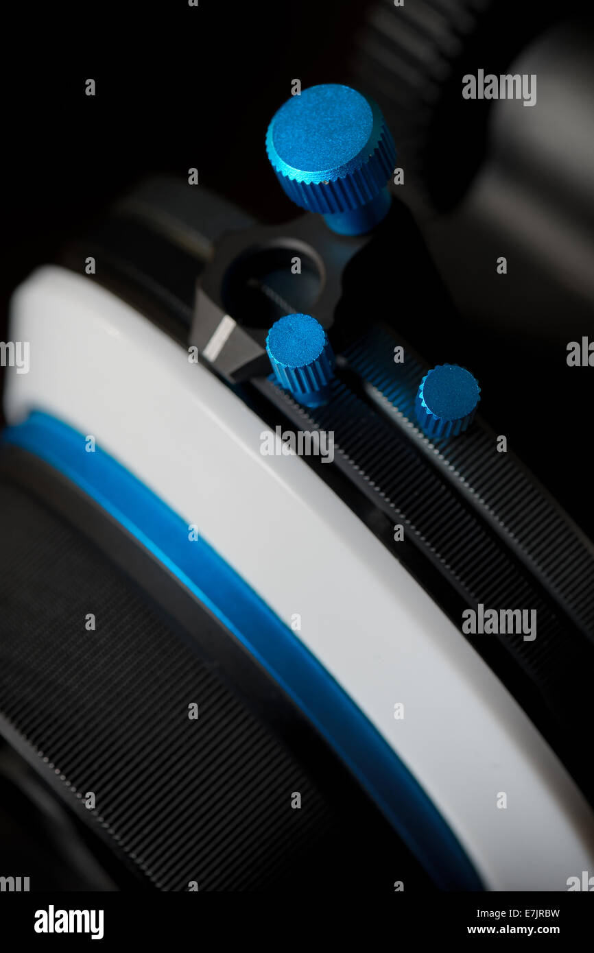 Professional  DSLR Follow Focus System Stock Photo