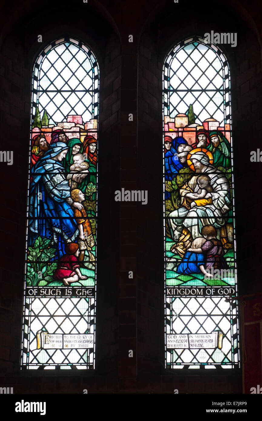 Stained glass in St. Thomas the Apostle Church, South Wigston