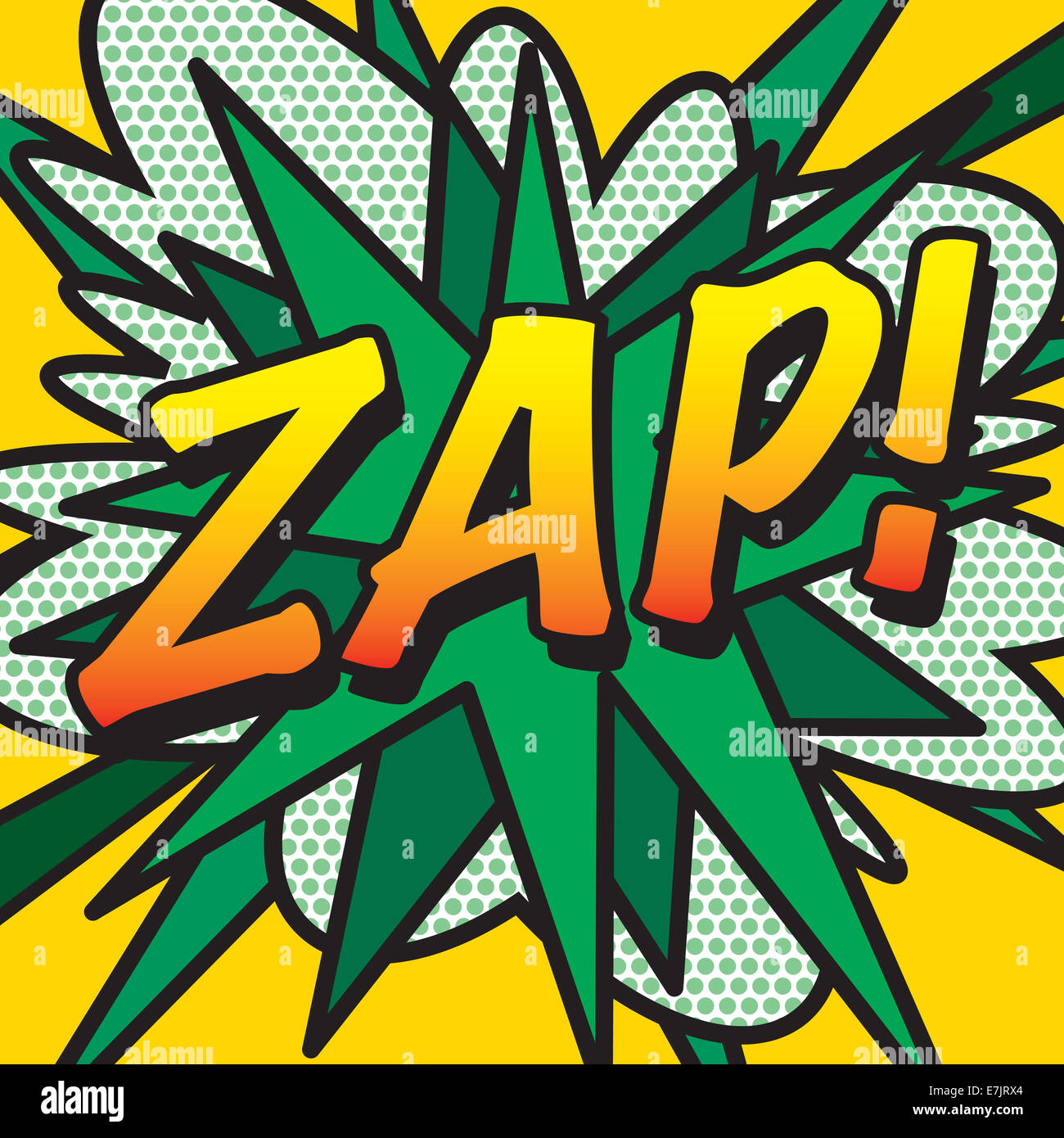 Comic Book ZAP! Stock Photo - Alamy