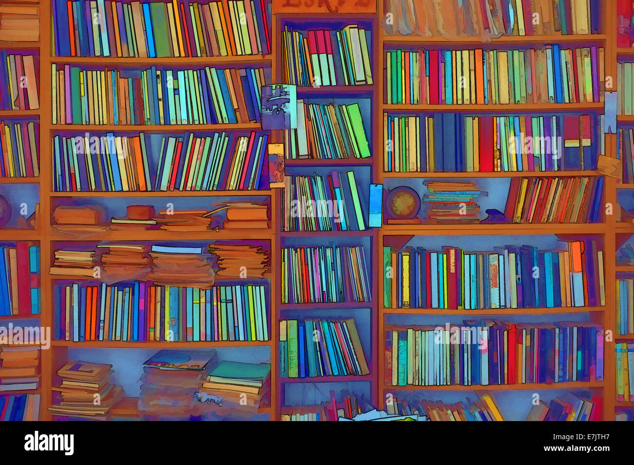 Bookcase texture hires stock photography and images Alamy
