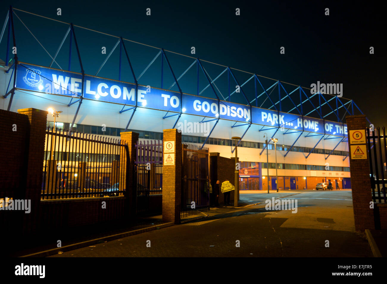 Liverpool, UK. 18th Sep, 2014. View of the Goodison Park stadium of FC Everton in Liverpool, 18 September 2014. © dpa picture alliance/Alamy Live News Stock Photo