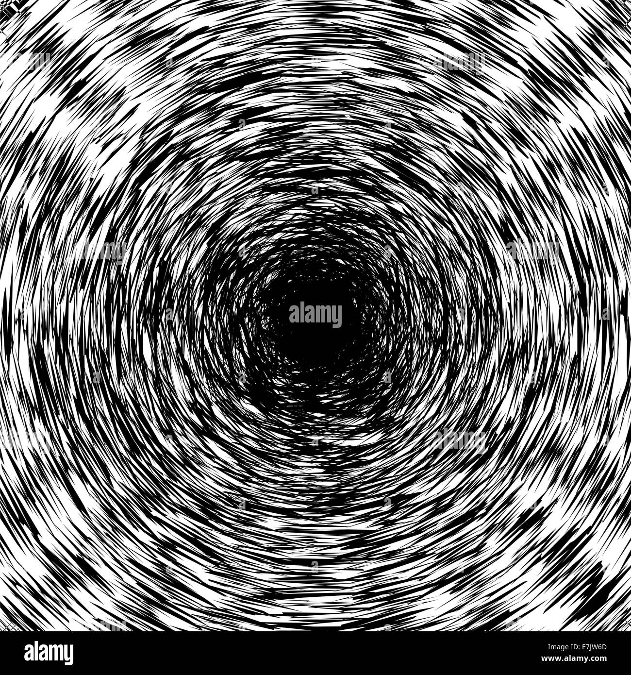 Black and White Abstract Psychedelic Art Background. Vector Illu Stock ...