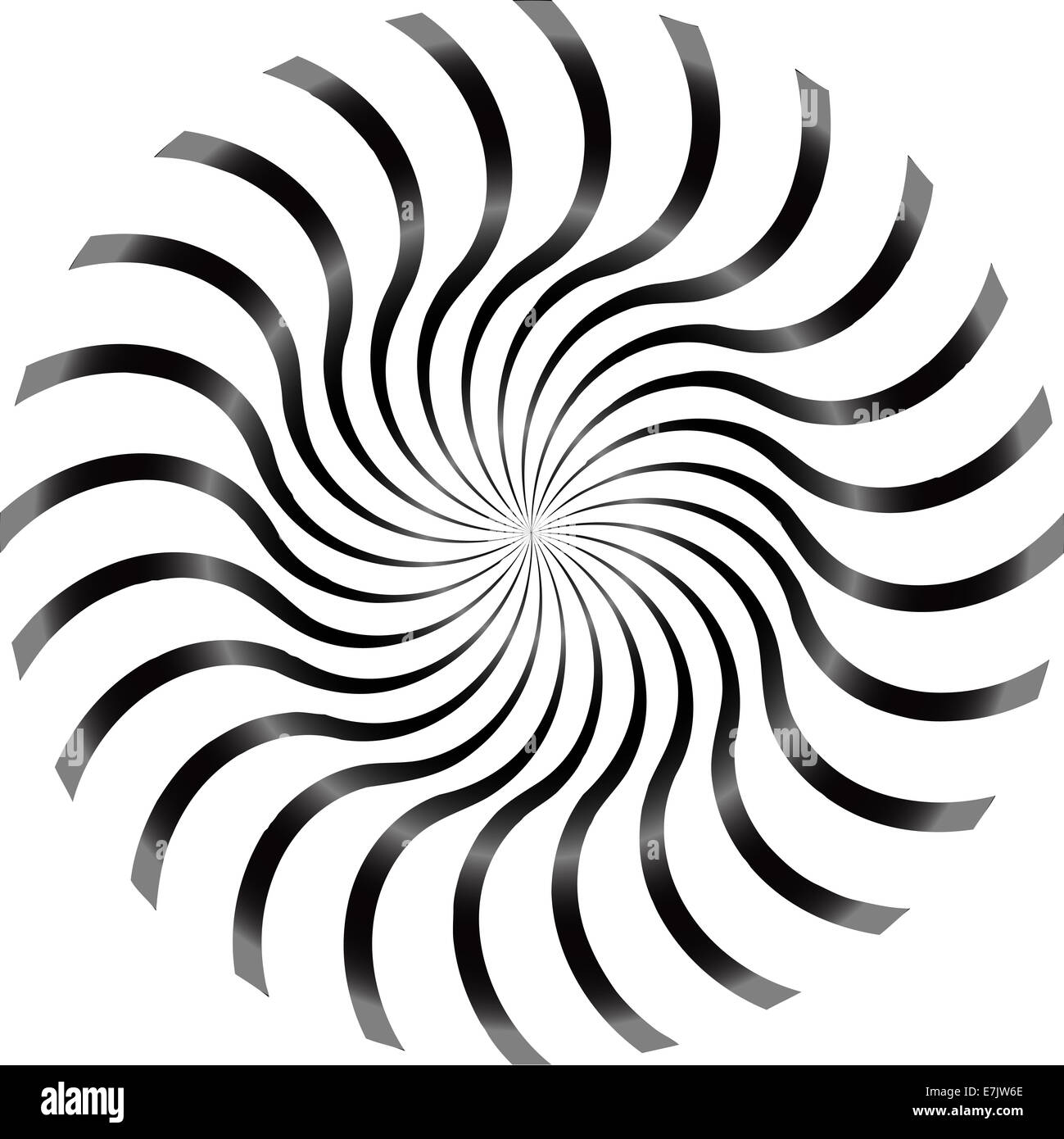 Black and White Abstract Psychedelic Art Background. Vector Illu Stock ...