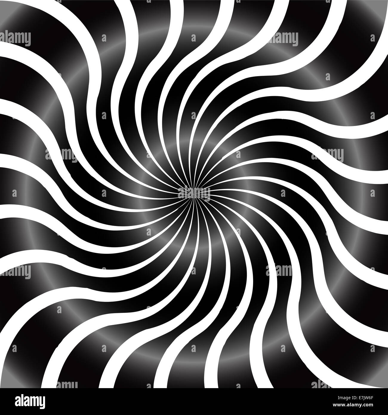 Black and White Abstract Psychedelic Art Background. Vector Illu Stock ...